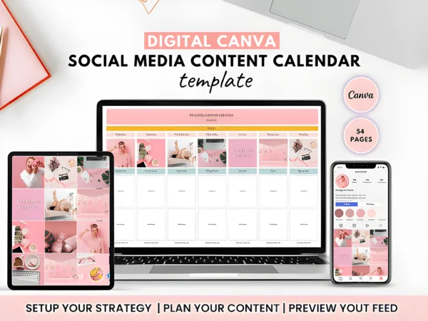 Canva Digital Content Planner 